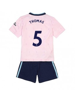 Arsenal Thomas Partey #5 Ausweichtrikot für Kinder 2022-23 Kurzarm (+ Kurze Hosen)